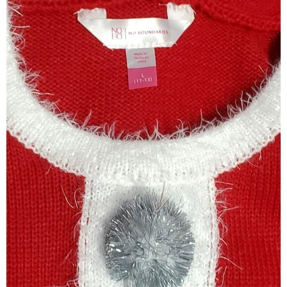 Womens Santa Dress Hood Ugly Sweater Sexy Mrs Claus Elf Costume Christmas Large - Picture 3 of 9